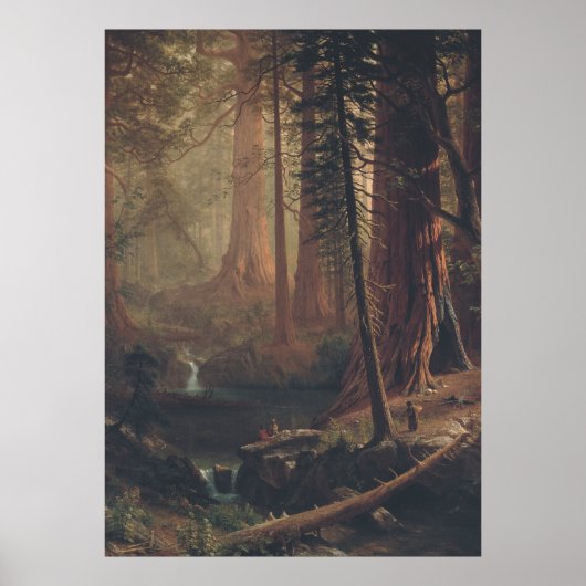 Arbres séquoias géants - Art mural du XIXe siècle (Devant)