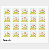arbres sur colline stickers (Feuille)