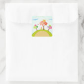 arbres sur colline stickers (Sac)