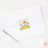 arbres sur colline stickers (Enveloppe)
