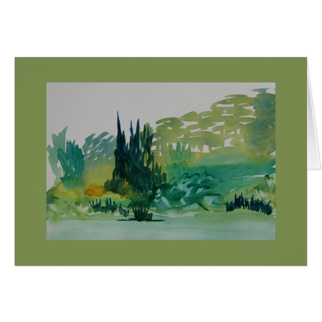 Arbres verts dans Corbières (Devant horizontal)