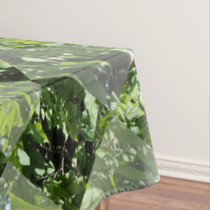 Arbres Verts En Diamant Fenêtre, Nappe