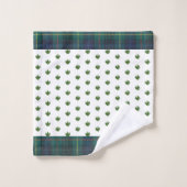 Arbres verts Joyeux Noël (Gant de toilette)