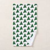 Arbres verts personnalisables (Serviette à main)