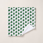 Arbres verts personnalisables (Gant de toilette)
