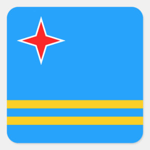 Arbua Flag Vierkante Sticker