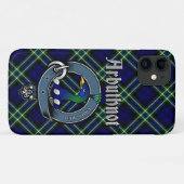 Arbuthnot Clan Badge & Tartan Phone Case (Achterkant (horizontaal))