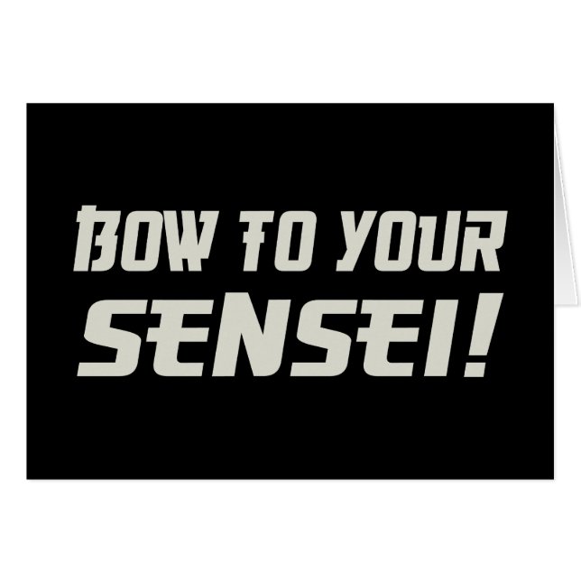 Arc à votre Sensei ! (Devant horizontal)