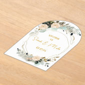 Arc acrylique élégant Faire-part de mariage modern (Poser)