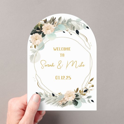 Arc acrylique élégant Faire-part de mariage modern (In situ (ordinateur de poche))
