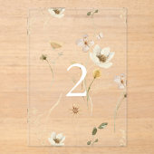 Arc acrylique Mariage de printemps Numéro de table (Recto)