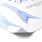 Arc bleu - affiche de tombola de couche (Coin)