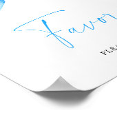 Arc bleu - Poster des Faveurs (Coin)