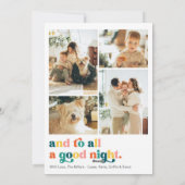 Arc coloré photo Joyeux Noël Carte (Dos)