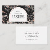 Arc de marbre rose noire Carte de visite de beauté (Devant / Derrière)