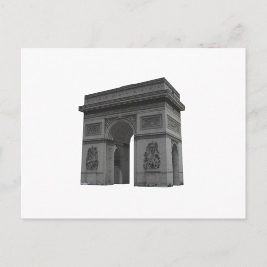 Arc de Triomphe: 3D-model: Briefkaart (Voorkant)