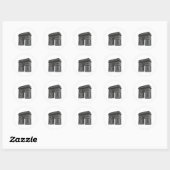 Arc de Triomphe: 3D-model: Ronde Sticker (Vel)