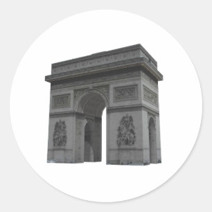 Arc de Triomphe 3D-model: Ronde Sticker