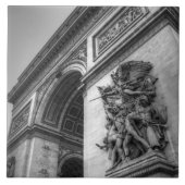 Arc de Triomphe b/w Tegeltje (Voorkant)