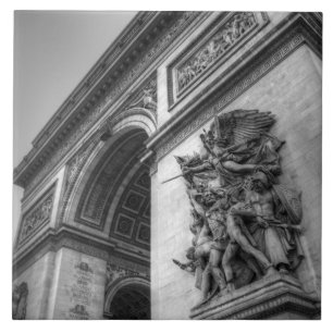 Arc de Triomphe b/w Tegeltje