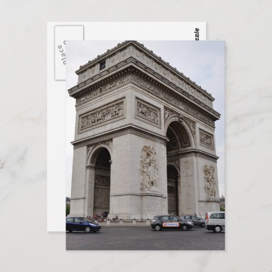 Arc de Triomphe Briefkaart (Voorkant / Achterkant)