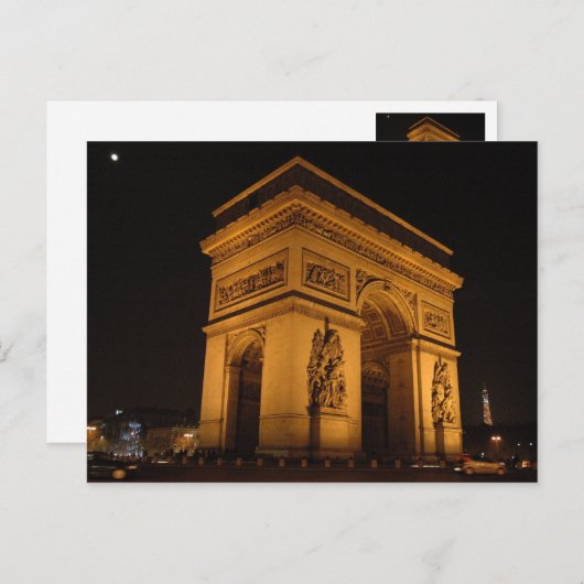 Arc de Triomphe Briefkaart (Voorkant / Achterkant)
