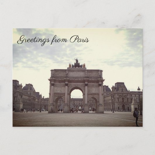 Arc de Triomphe Briefkaart (Voorkant)