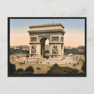 Arc de Triomphe, de l'Etoile, Parijs, klassen in F Briefkaart