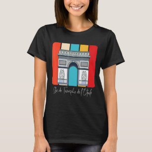 Arc de Triomphe de LU2019étoile in Parijs Frankrij T-shirt