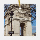 Arc de Triomphe in Parijs, Frankrijk Keramisch Ornament (Voorkant)