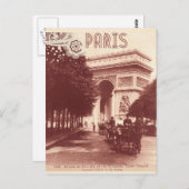 Arc De Triomphe, Parijs, 1903 Briefkaart (Voorkant / Achterkant)