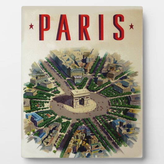  Arc de Triomphe Parijs Fotoplaat (Voorkant)