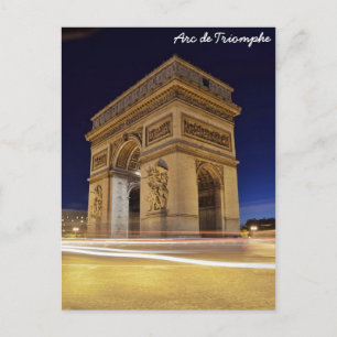 Arc de Triomphe, Parijs, Frankrijk Briefkaart