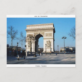 Arc DE Triomphe, Parijs, Frankrijk Briefkaart