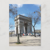 Arc de Triomphe, Parijs, Frankrijk Briefkaart (Voorkant)