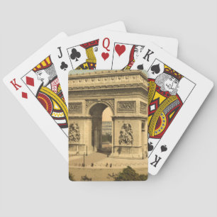 Arc de Triomphe, Parijs, Frankrijk Pokerkaarten