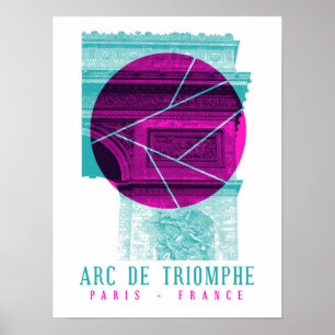 Arc De Triomphe Parijs Frankrijk Poster