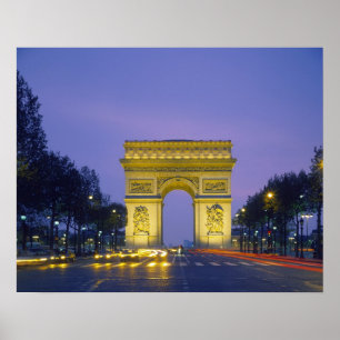 Arc de Triomphe, Parijs, Frankrijk; Poster