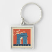 Arc de Triomphe | Parijs, Frankrijk Sleutelhanger (Voorkant)