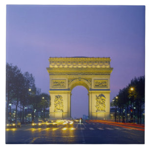 Arc de Triomphe, Parijs, Frankrijk; Tegeltje