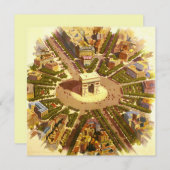 Arc de Triomphe, Parijs, Frankrijk Travel Art (Voorkant / Achterkant)