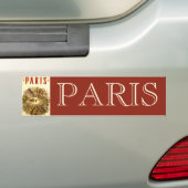  Arc de Triomphe, Parijs, Frankrijk Travel Art Bumpersticker (Op auto)