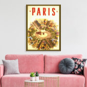 Arc de Triomphe, Parijs, Frankrijk Travel Art Canvas Afdruk (Insitu (Woonkamer))