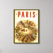 Arc de Triomphe, Parijs, Frankrijk Travel Art Canvas Afdruk (Voorkant)
