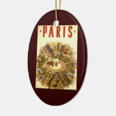 Arc de Triomphe, Parijs, Frankrijk Travel Art Keramisch Ornament (Links)