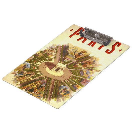  Arc de Triomphe, Parijs, Frankrijk Travel Art Klembord (Gekanteld)