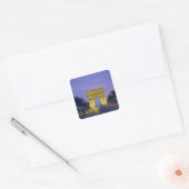 Arc de Triomphe, Parijs, Frankrijk; Vierkante Sticker (Envelop)