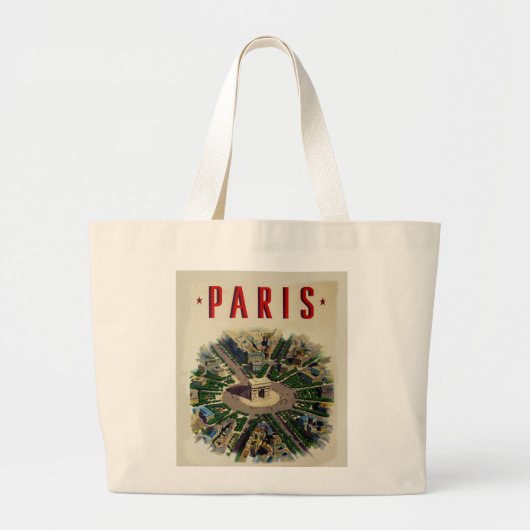 Arc de Triomphe Parijs Grote Tote Bag (Voorkant)