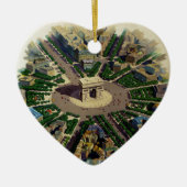  Arc de Triomphe Parijs Keramisch Ornament (Voorkant)