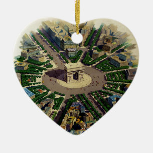  Arc de Triomphe Parijs Keramisch Ornament